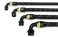 GReddy AN16 Reusable Hose Nylon Braided, Black/Gold/Blue