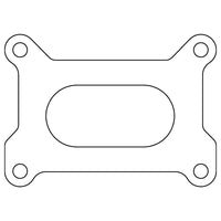 Cometic Holley 2 Barrel 500 CFM .039in Fiber Carburetor Gasket - 3.640in x 1.750in - Open Plenum