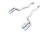 AWE Tuning 18-19 BMW M5 (F90) 4.4T AWD Axle-Back Exhaust - Track Edition (Chrome Silver Tips)