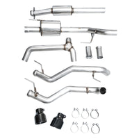 AWE Tuning 2021+ Ford F-150 Tremor (w/ Bumper Cutouts) 0FG Resonated Cat-Back - Diamond Black Tips