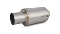 Vibrant Titanium Muffler w/Straight Cut Natural Tip 3.5in Inlet / 3.5in Outlet