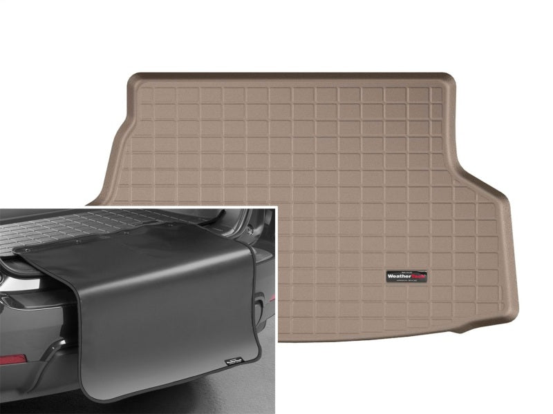 WeatherTech 2017+ Toyota Prius Prime Cargo Liners w/ Bumper Protector - Tan