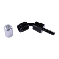 Russell 4AN ProClassic Crimp 60 Degree Hose End - Black
