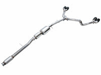 AWE Tuning 2021+ GMC Suburban/Yukon XL 5.3L 0FG Split Rear Exit Catback - Quad Diamond Blk Tips