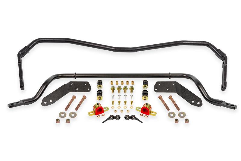 BMR 78-87 G-Body Front/Rear Hollow 32mm/25mm Sway Bar Kit w/ Bushings - Black Hammertone