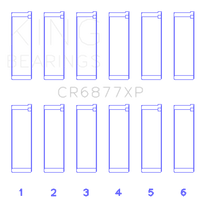 King Engine Bearings BMW S54B32 (Size +.50mm) Connecting Rod Bearing Set