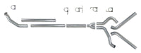 Diamond Eye KIT 4in Turbo Back MFLR RPLCMENT PIPE DUAL SS: 94-02 DODGE CUMMINS 5.9L