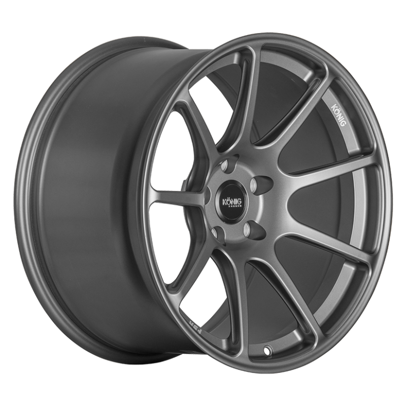 Konig Forged F5R 19x9.5 5x120 ET40 Ash Silver Wheel (Knurled Bead)