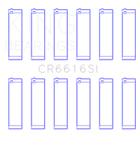 King Engine Bearings Buick / Chevrolet V6 (STD Size) SI-Series Connecting Rod Bearings Set of 6