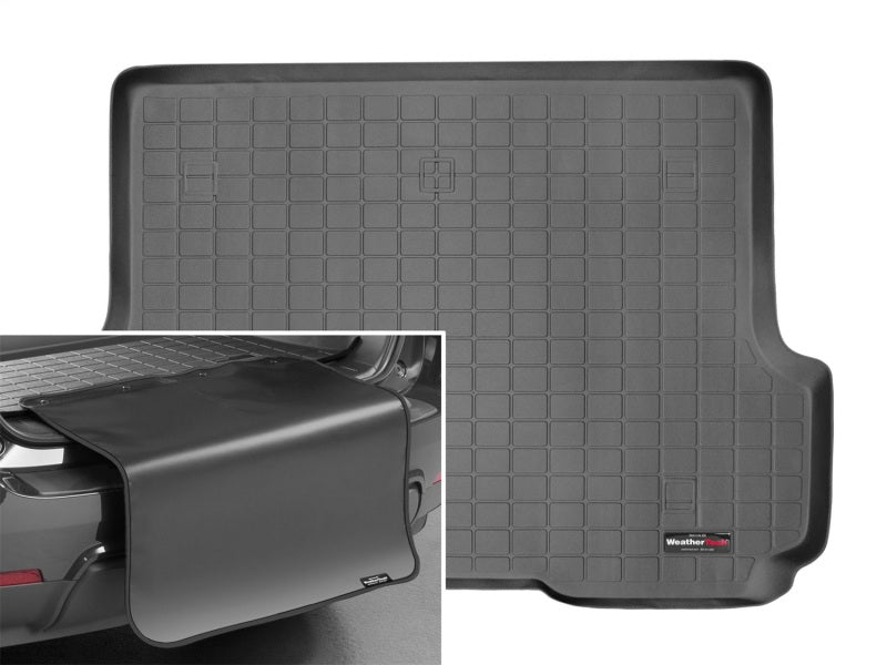 WeatherTech 02-09 GMC Envoy Cargo With Bumper Protector - Black