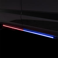 Putco 11-23 Dodge Durango Blade Rocker Kits Sideliners - Red/Blue w/ White Override