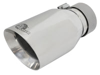 aFe MACH Force-Xp Univ 304 SS Double-Wall Clamp-On Exhaust Tip - Polished - 3in Inlet - 4.5in Outlet