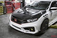 Seibon 2016-2017 Honda Civic Coupe/Sedan/Hatchback MR-Style Carbon Fiber Hood