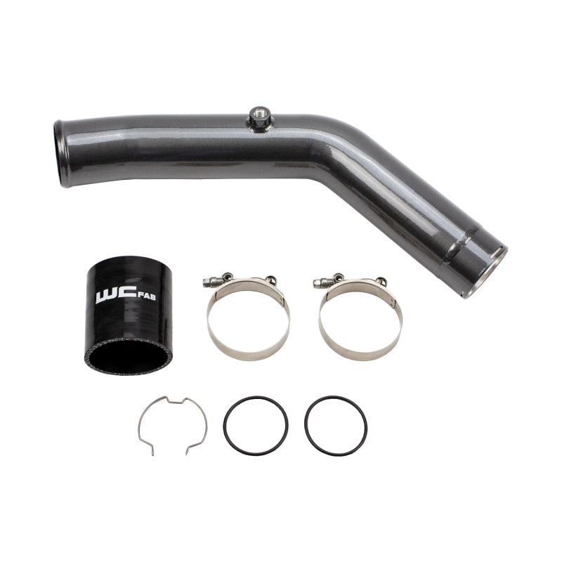Wehrli 23-24 Ford 6.7L HO Power Stroke 3in Hot Side Intercooler Pipe - Chevy Orange