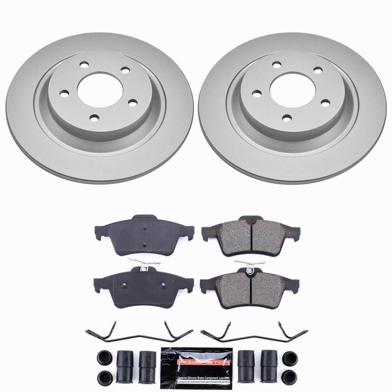 Power Stop 08-10 Mazda 5 Rear Z23 Coated Brake Kit