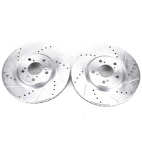 Power Stop 07-13 Acura MDX Front Evolution Drilled & Slotted Rotors - Pair