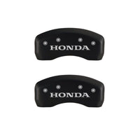 MGP 4 Caliper Covers Engraved Front & Rear Honda Red finish silver ch