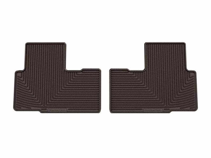 WeatherTech 2026 Honda Passport 2nd Row Rear All-Weather Floor Mats - Cocoa