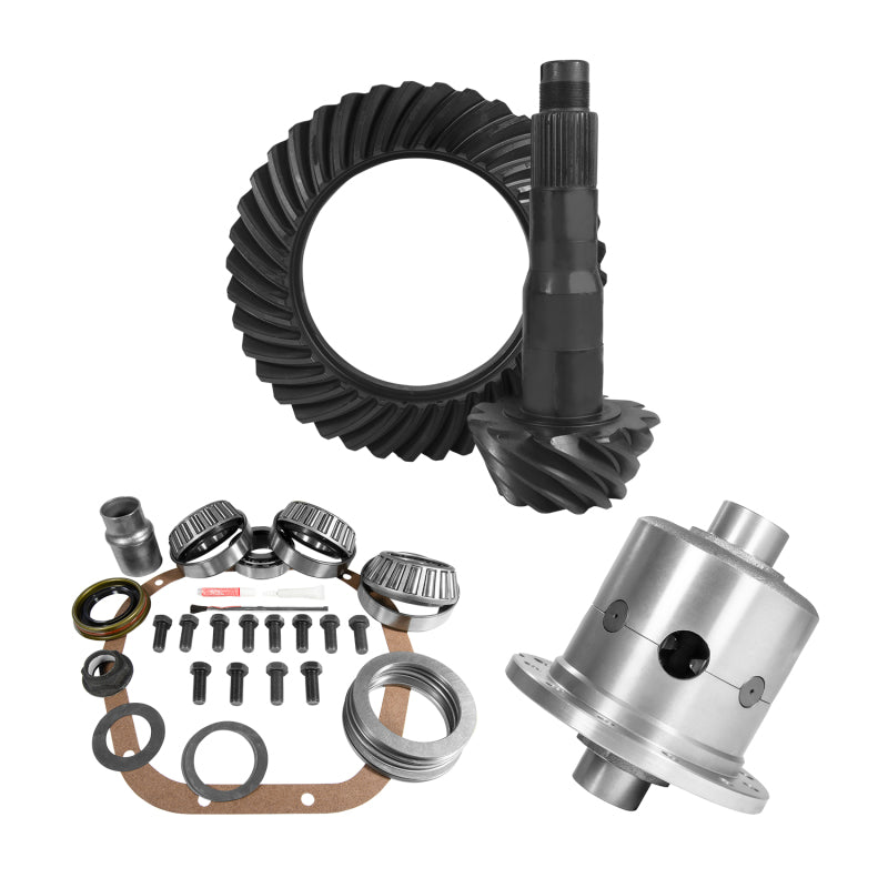 Yukon Gear 10.5in Ford 4.56 Rear Ring & Pinion Install Kit 35 Spline Positraction