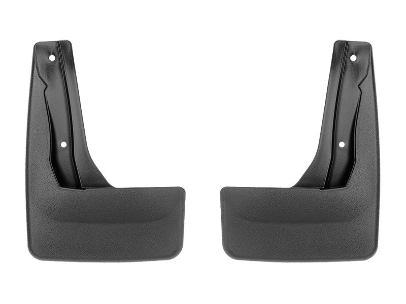 WeatherTech 18-23 Subaru Crosstrek No Drill Mudflaps Rear Pair - Black