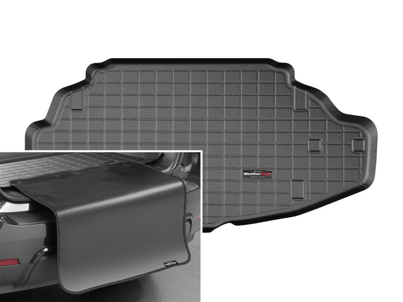 WeatherTech 18-19 Lexus LC Cargo With Bumper Protector - Black