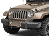Raxiom 97-18 Jeep Wrangler TJ/JK Axial 7-Inch LED Headlights w/RGB Halo- Black Housing (Clear Lens)
