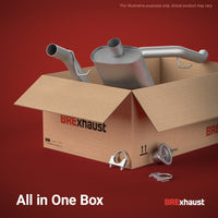 BRExhaust 18-25 Jeep Wrangler 2.0L Direct-Fit Replacement Rear Muffler Kit