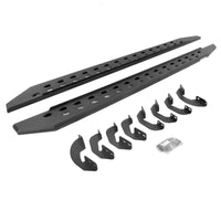 Go Rhino 07-21 Toyota Tundra Crew Max 4DR RB20 Slim Running Boards Kit (Incl. Brackets) - Tex. Blk