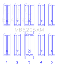 King Engine Bearings Mazda 626 F8 (Size STD) Main Bearing Set