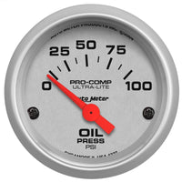 Autometer Ultra-Lite 70-78 Camaro Dash Kit 6pc Tach / MPH / Fuel / Oil / WTMP / Volt
