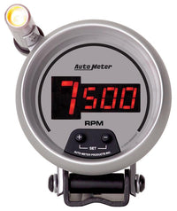 Autometer Ultra-Lite Digital 2-1/16in 0-280 OHM Silver Dial w/ Red LED Programmable Fuel Level Gage