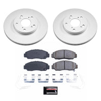 Power Stop 06-11 Honda Civic Front Z17 Coated Brake Kit