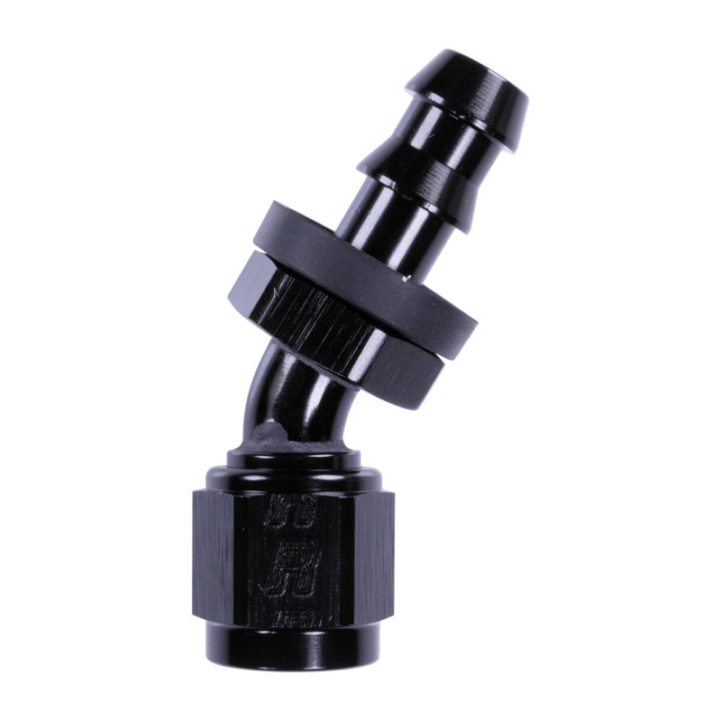Russell 6AN Twist-Lok 30 Degree Hose End - Black