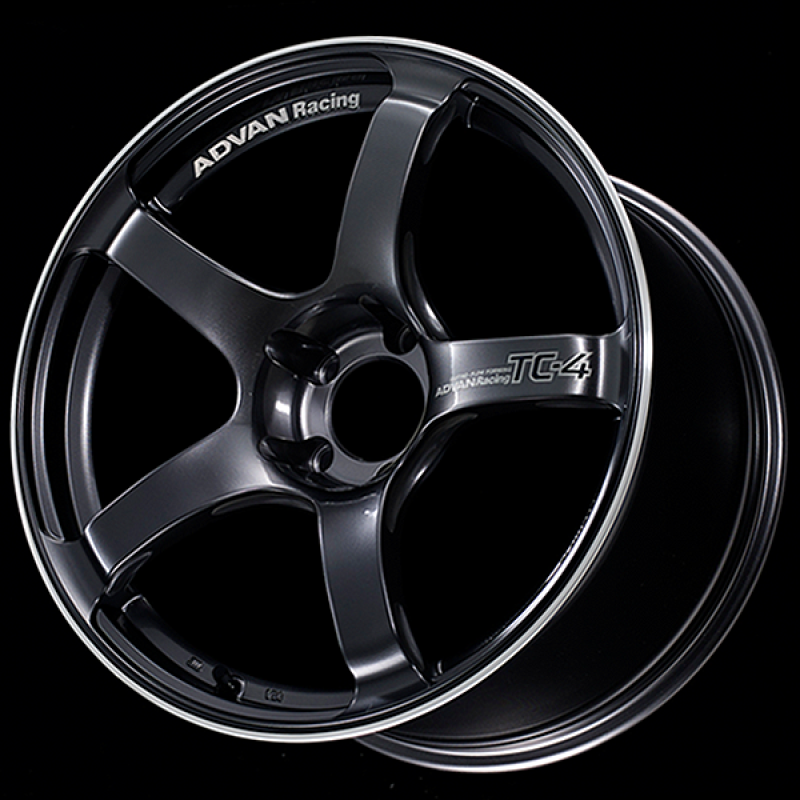 Advan TC4 18x8 +37 5x100 Racing Gun Metallic and Ring Wheel