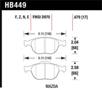 Hawk HP+ Street Brake Pads