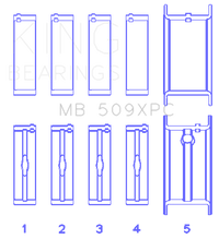 King Engine Bearings Chevrolet 400 V8 Coated Performance Rod Bearing Set
