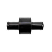 Wehrli 3/4in Hose Barb Straight w/ 1/2in NPT Port Billet Aluminum Adapter Fitting - Black Anodized