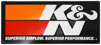 K&N Embossed Metal Sign 9in H x 20in W