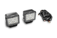 Go Rhino Xplor Bright Series Rectangle Single LED Spot Light Kit (Surface Mount) 5in. - Blk (Pair)