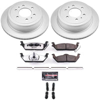 Power Stop 04-11 Ford F-150 Rear Z36 Coated Truck & Tow Brake Kit