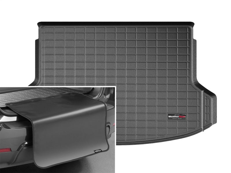 WeatherTech 11-23 Kia Seltos Cargo With Bumper Protector - Black