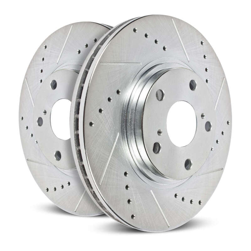 Power Stop 20-26 Chrysler Pacifica Front Drilled & Slotted Rotor - Pair