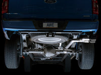 AWE 21+ Ford F150 Dual Side Exit Cat-Back Exhaust - 4.5in Diamond Black Tips *For Stock Y-Pipe Only