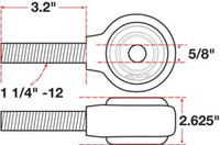 SPC Performance xAxis Rod End Ball Joint