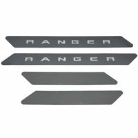 Putco 19-20 Ford Ranger SuperCrew - w/ RANGER Etching (4pcs) Black Platinum Door Sills