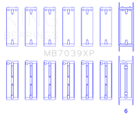 King Engine Bearings BMW M20/M50 2.0L/2.5L/2.7L (Size .025) Performance Main Bearing Set