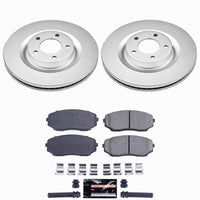 Power Stop 07-14 Ford Edge Front Z23 Coated Brake Kit