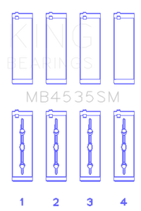 King Engine Bearings Mercedes M276 V6 (Size STD) Main Bearing Set
