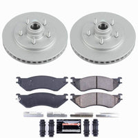 Power Stop 97-00 Ford Expedition Front Z23 Coated Brake Kit