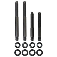 Moroso 2PC 5/16in-24 x 2.5in & 2 PC 5/16in-24 X 3.5in Long 12-Point Nuts Carb Stud Kit w/Bracket